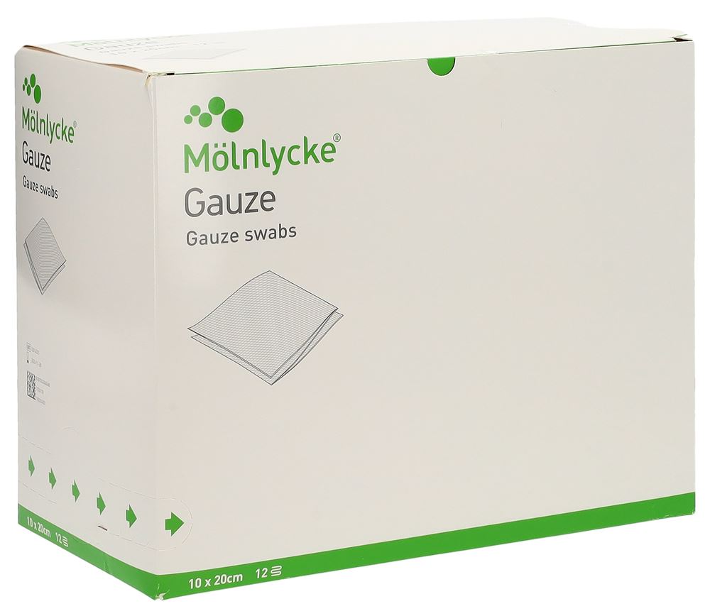 MÖLNLYCKE Impacchi di garza 10x20cm 12 veli sterili 50 x 2 pezzi