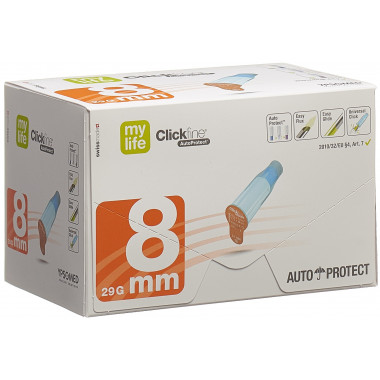 mylife Clickfine AutoProtect Pen-Nadel 8mm 100 Stück