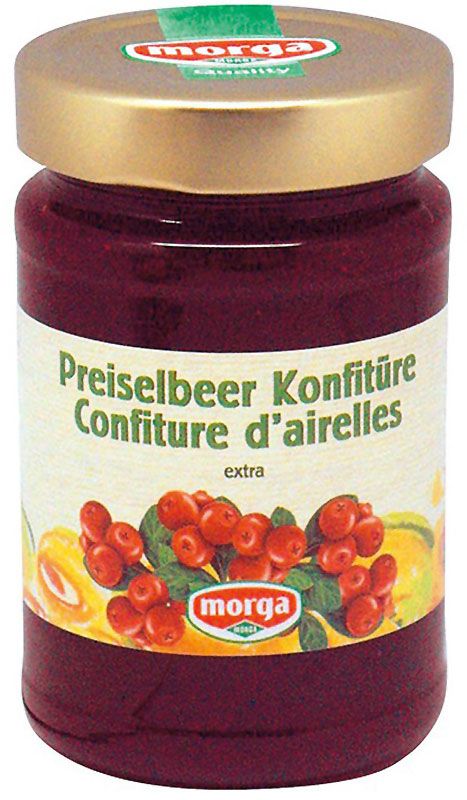 MORGA Marmellata di mirtilli rossi 350g