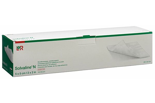 Solvaline N medicazione per ferite 5x5cm 100 pezzi