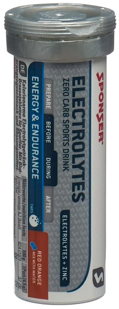 SPONSER® Tabs elettroliti arancia rossa 10 pezzi