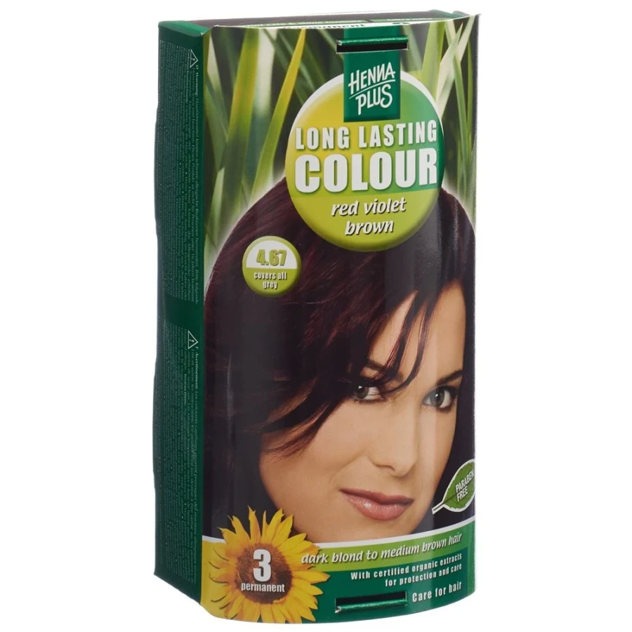 HENNA Plus Colore a lunga durata 4.67 Rosso Viola Marrone