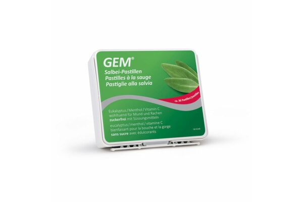 GEM® Pastiglie di salvia senza zucchero 36 pezzi