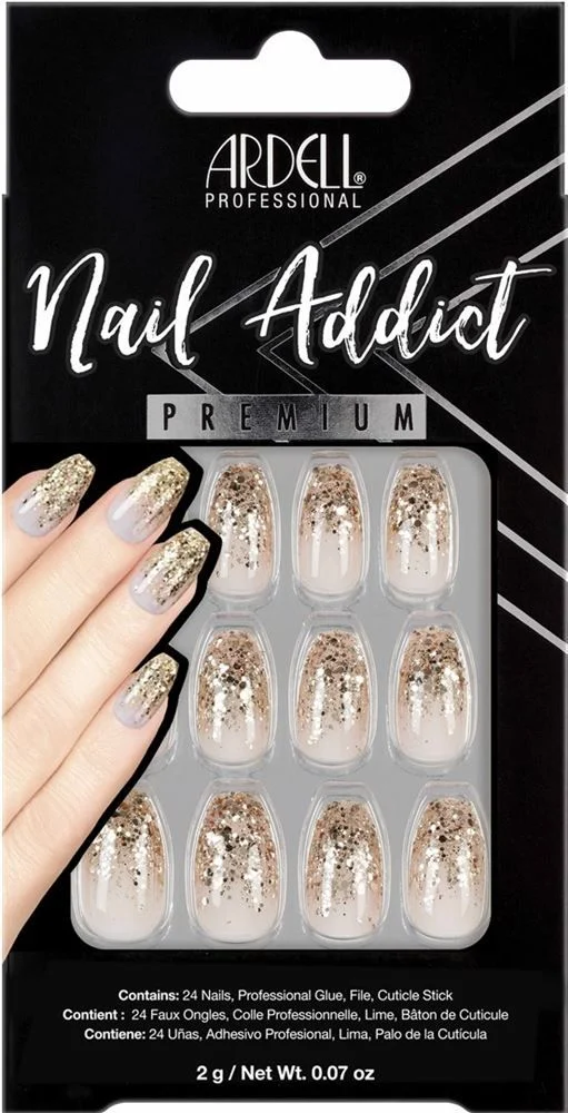 ARDELL Nail Addict Premium Dripping In Gold 24 pezzi