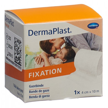 Benda di garza DermaPlast, a bordi rigidi 4cmx10m