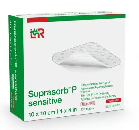 Suprasorb® P sensitive non-border 10x10cm 10 pezzi