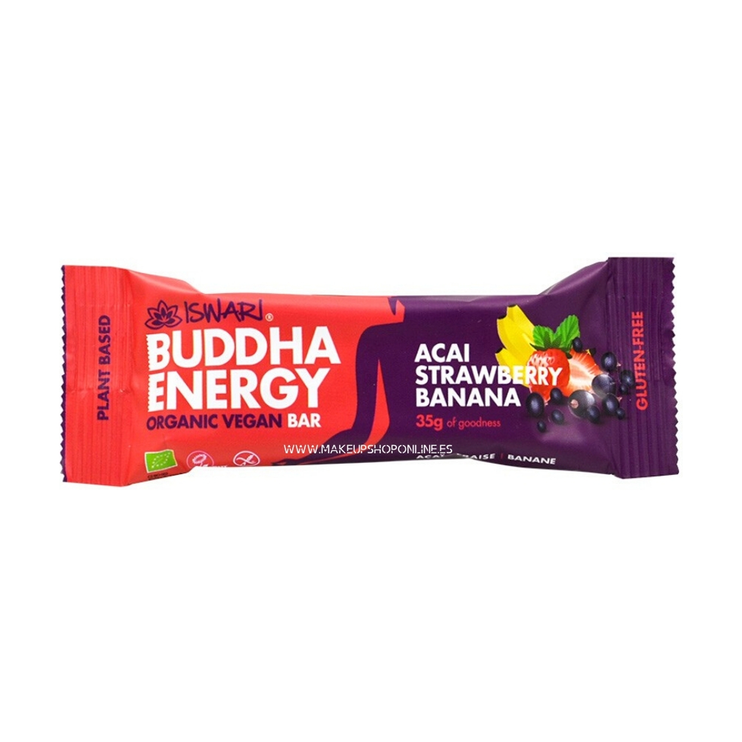 ISWARI Barretta energetica Açai Fragola&Bana BIO 35g