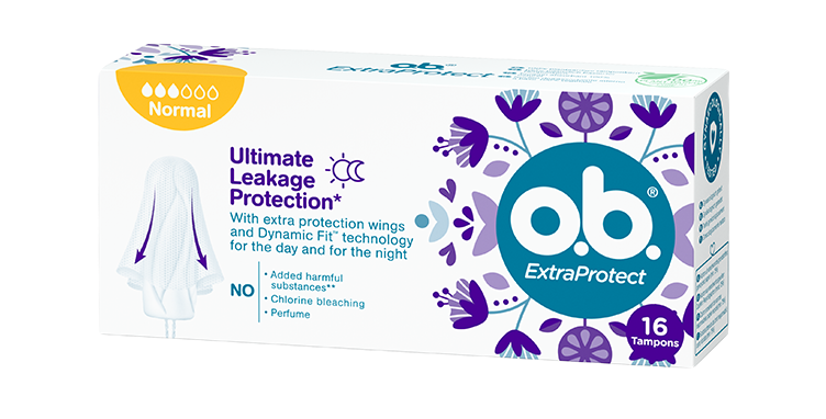 o.b.® Tampons ExtraProtect Normal 16 Stück