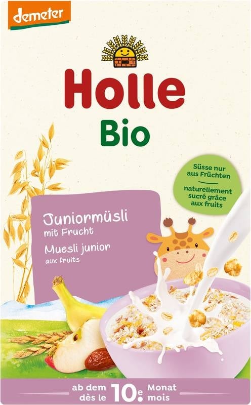 Muesli junior biologico HOLLE multicereali con cornflakes 250 g