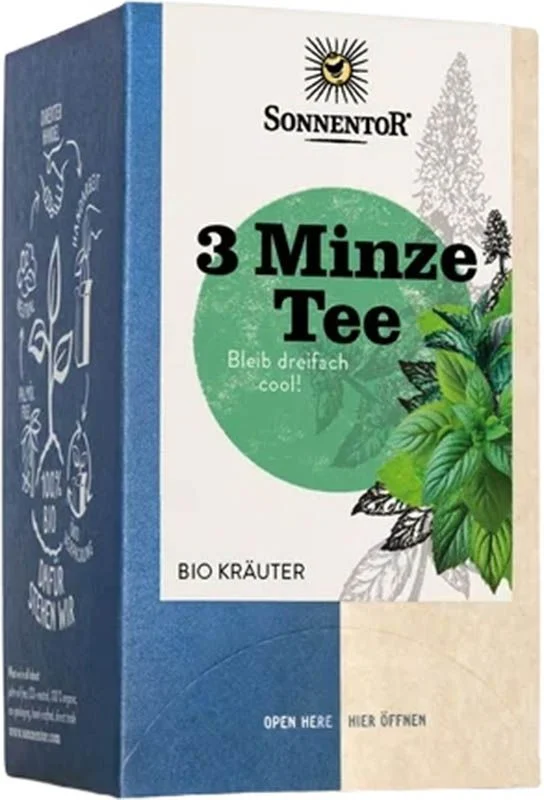 SONNENTOR 3-Mint-Tea BIO Btl 18 pezzi