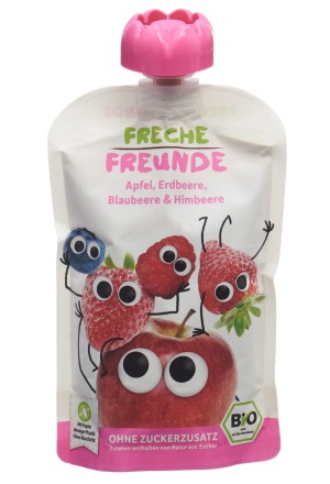 FRECHE FREUNDE Croccante di mela, fragola, ciliegia, mirtillo e lampone 100g