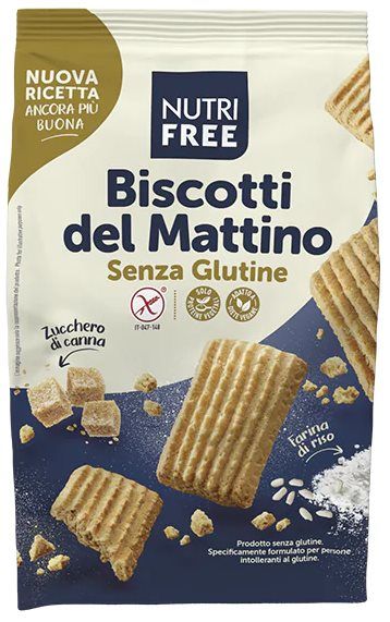 NUTRIFREE Biscotti per la colazione vegani senza glutine 300g