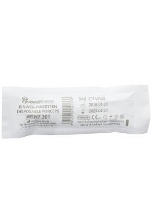Pinzette monouso Servoprax 12,5 cm anatomiche sterili trasparenti