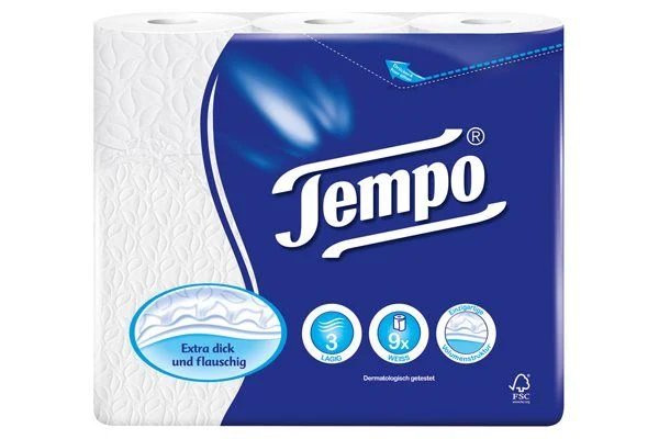 Tempo carta igienica Classic 3ply 160 fogli 9 pezzi