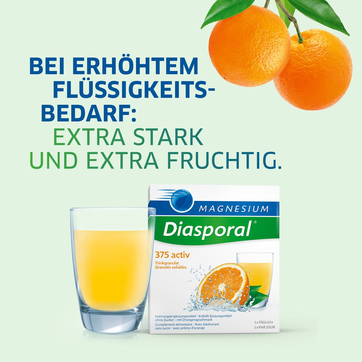 Magnesio Diasporal Activ granuli da bere arancio 20 pezzi