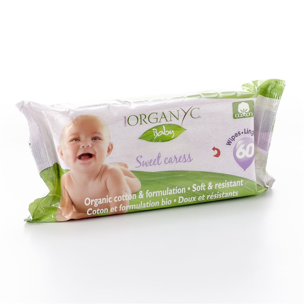 Salviette umidificate Organyc per bambini 60 pezzi