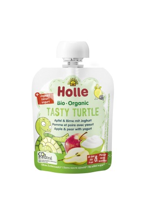 Holle Tartaruga Gustosa Mela e Pera con Yogurt Btl 85g