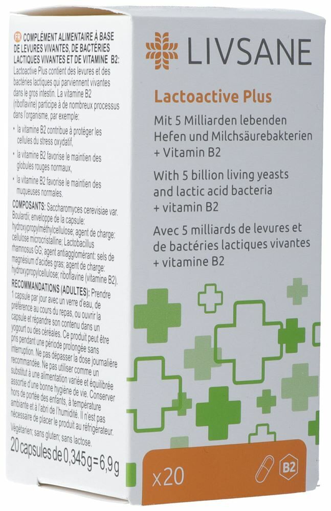 Livsane Lactoactive Plus capsula 20 pezzi