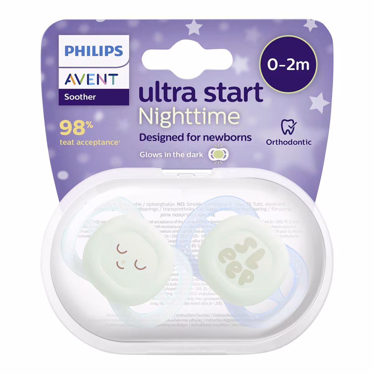 PHILIPS AVENT Nuggi Ult Start Ni 0-2M li/ora 2 pezzi