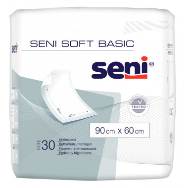 Seni Soft Basic assorbenti igienici 90x60cm impermeabili 30 pezzi