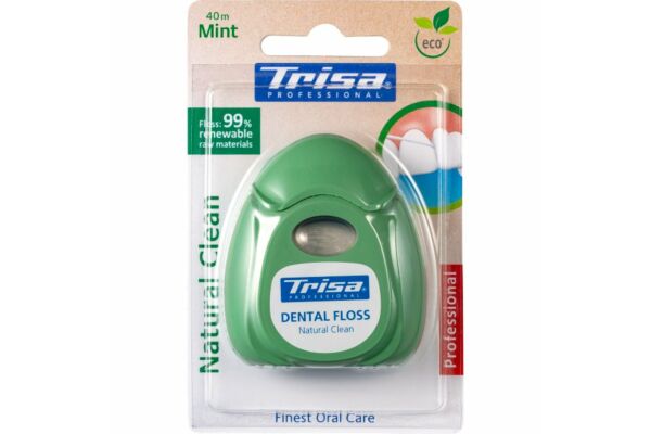 Trisa Natural Clean filo interdentale 40m menta