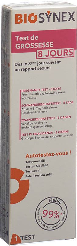 Test di gravidanza BIOSYNEX 8 giorni