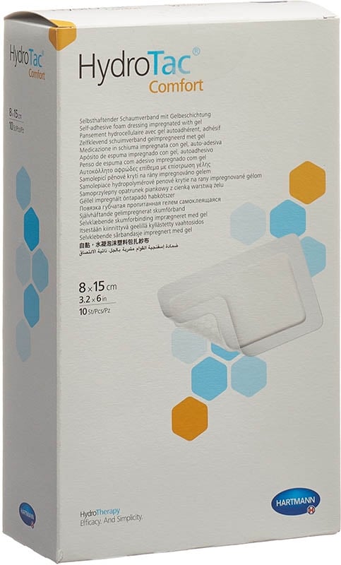 Medicazione per ferite HYDROTAC Comfort 8x15cm st 10 pezzi
