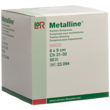 Metalline Tracheo Compress 8x9cm sterile 50 pezzi