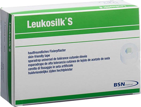 LEUKOSILK S gesso adesivo 9,2mx2,5cm bianco 12 pezzi
