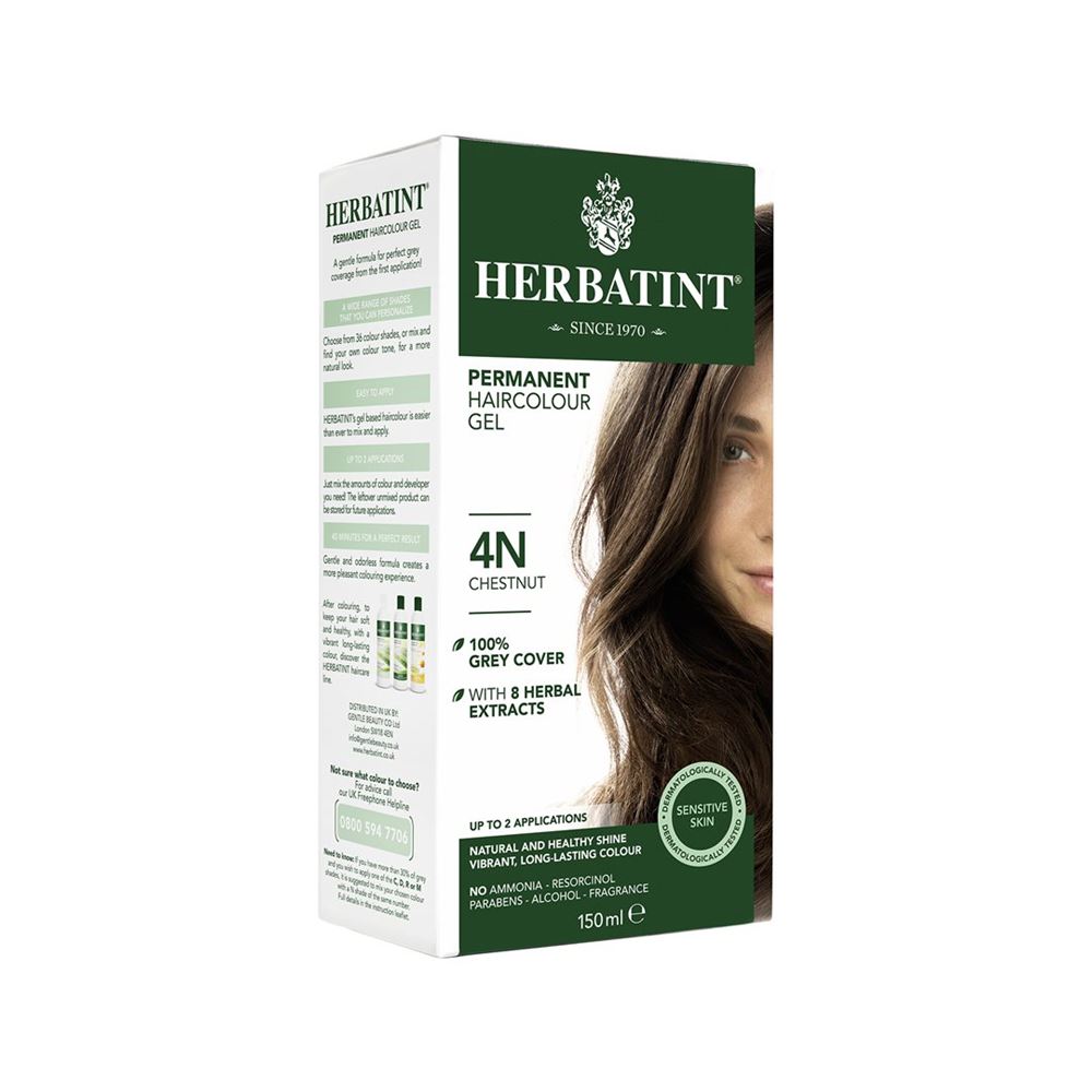 HERBATINT gel colorante per capelli 4N castano flacone 150ml