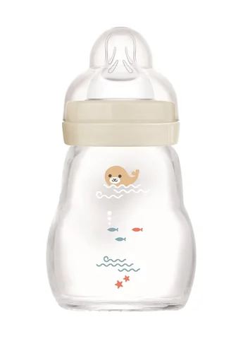 Biberon in vetro MAM Feel Good da 170 ml, 0+ mesi, unisex