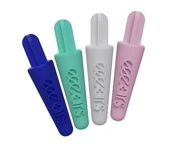 pulitore auricolare riutilizzabile in silicone verde