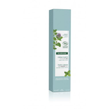 Klorane Crema viso chiarificante biologica alla menta acquatica 40ml