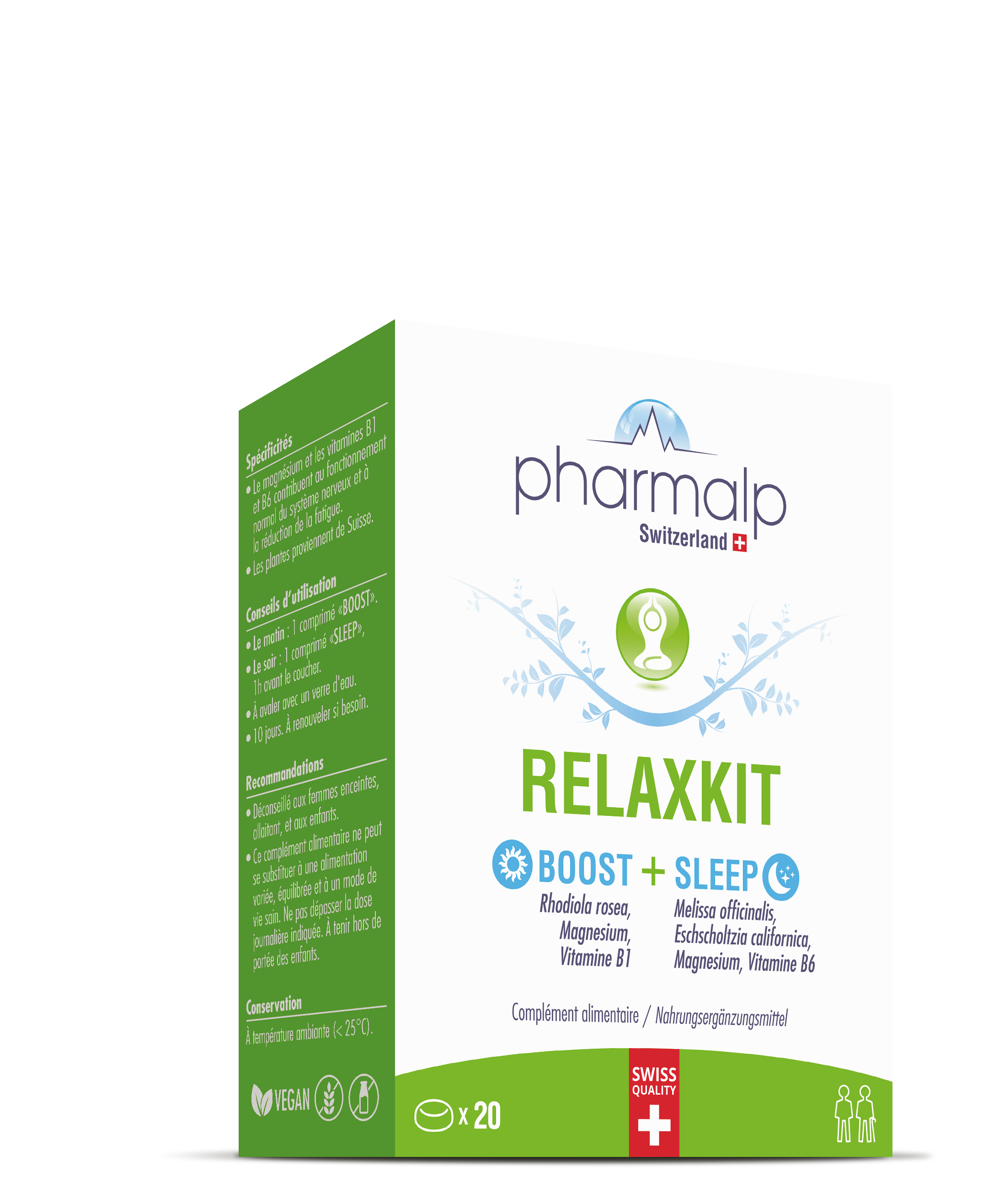 Pharmalp RELAXKIT Compresse per il benessere e il sonno 20 pezzi