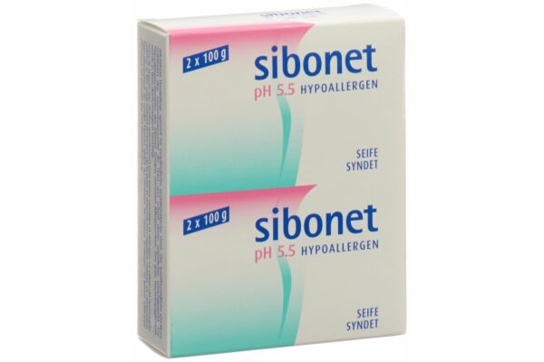 Sibonet Sapone pH 5,5 Ipoallergenico 2 x 100g
