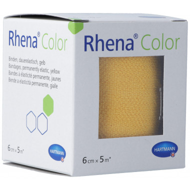 Bende elastiche Rhena Colour 6cmx5m giallo