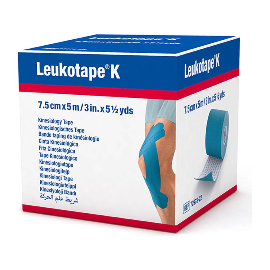 Nastro kinesiologico Leukotape® K 5mx7,5 cm blu