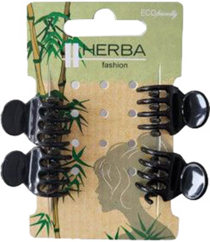 HERBA Pinzettina ecologica 1,6 cm nero 4 pezzi