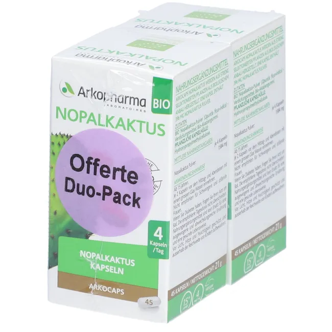 ARKOCAPS Capsule di cactus Nopal VG Duo 2 x 45 pezzi