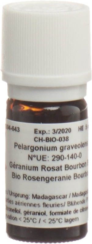 Aromasan Olio essenziale di geranio rosa biologico 5ml