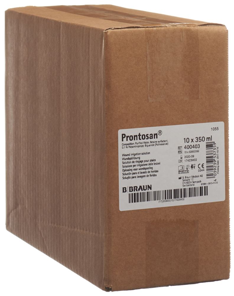 Prontosan soluzione per l'irrigazione delle ferite sterile 10 round fl 350ml