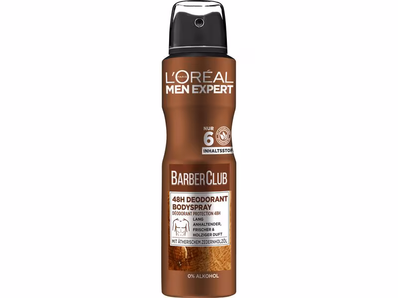 L'OREAL PARIS Men Expert Barber Club Deodorante spray 48 ore 150 ml