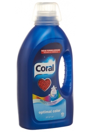CORAL Optimal White detergente liquido 25 WG bottiglia 1,25 l