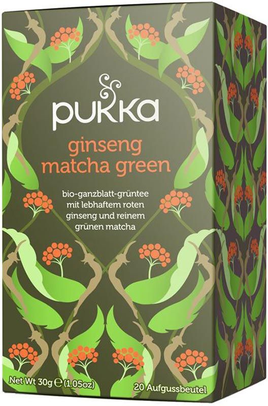 Pukka Ginseng Tè verde Matcha biologico 20 pezzi