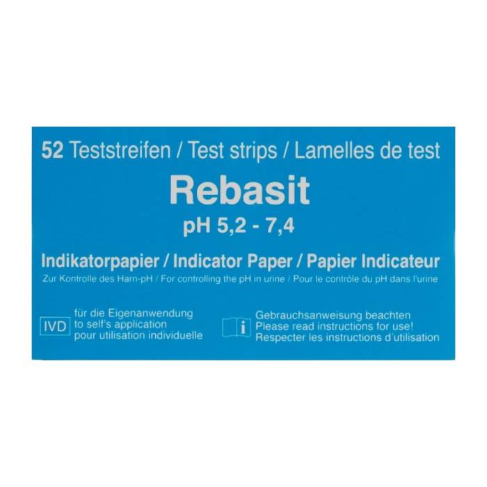 Strisce di carta indicatore Rebasit PH5.2-7.4 52 pezzi