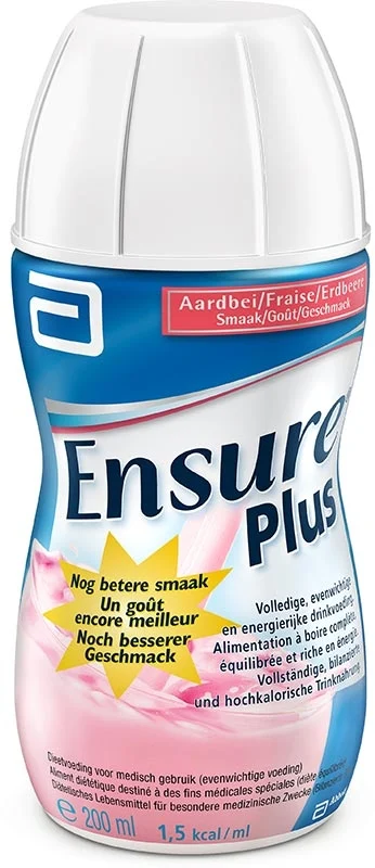 Ensure Plus Liquido Bottiglia di fragola 200ml 24 pezzi