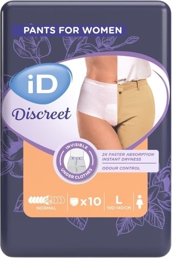 iD Pantaloni Discreti L Normale Btl 10 pezzi
