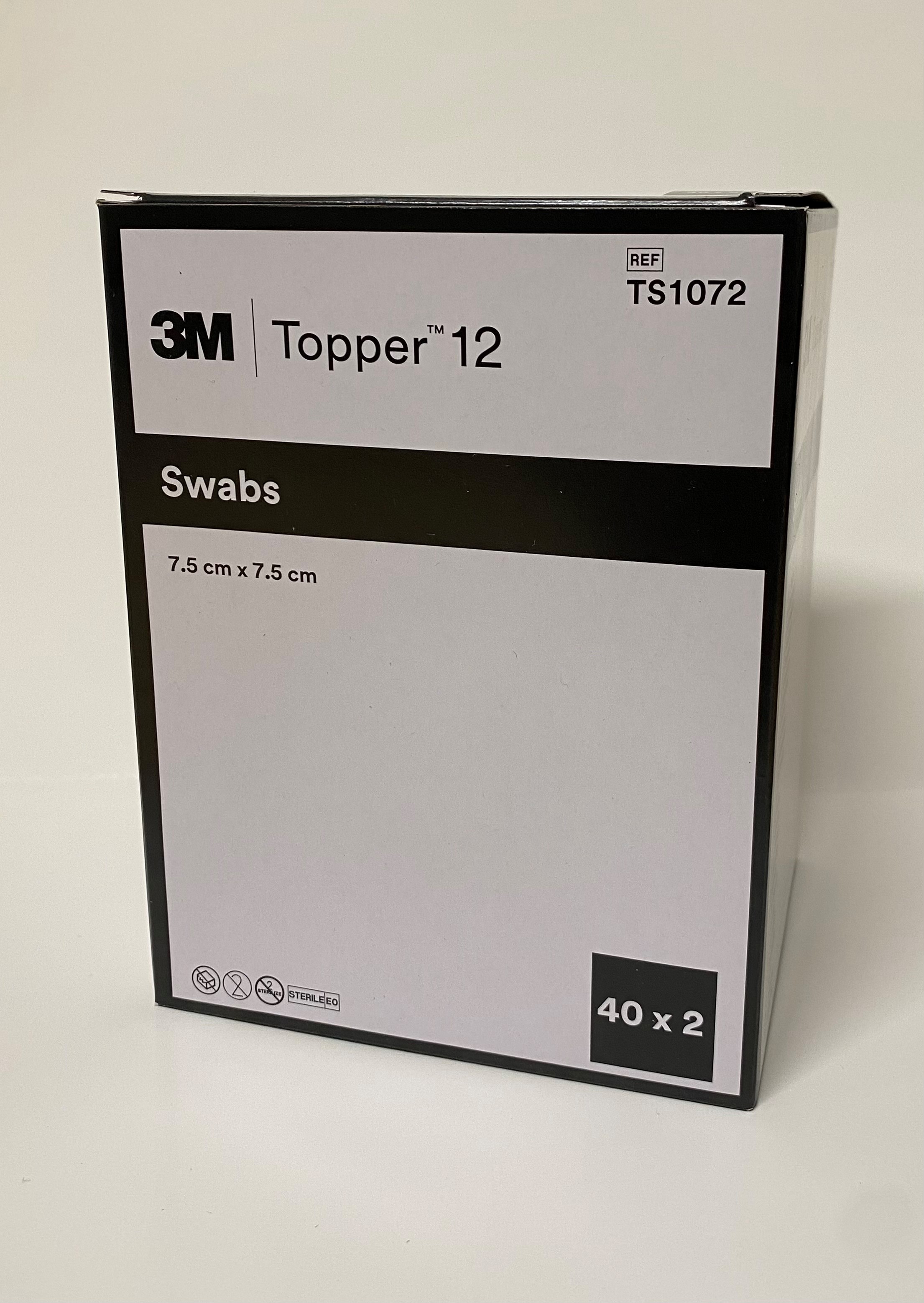 Topper 12 NW Compresse 7,5x7,5 cm sterili 80 pezzi