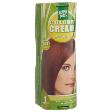 Henné Plus Crema colorata 6,45 mahagony 60ml