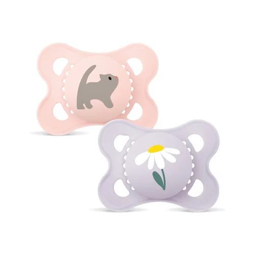 MAM Original Nuggi Sil 0-6m Bambina (n) 2 pezzi